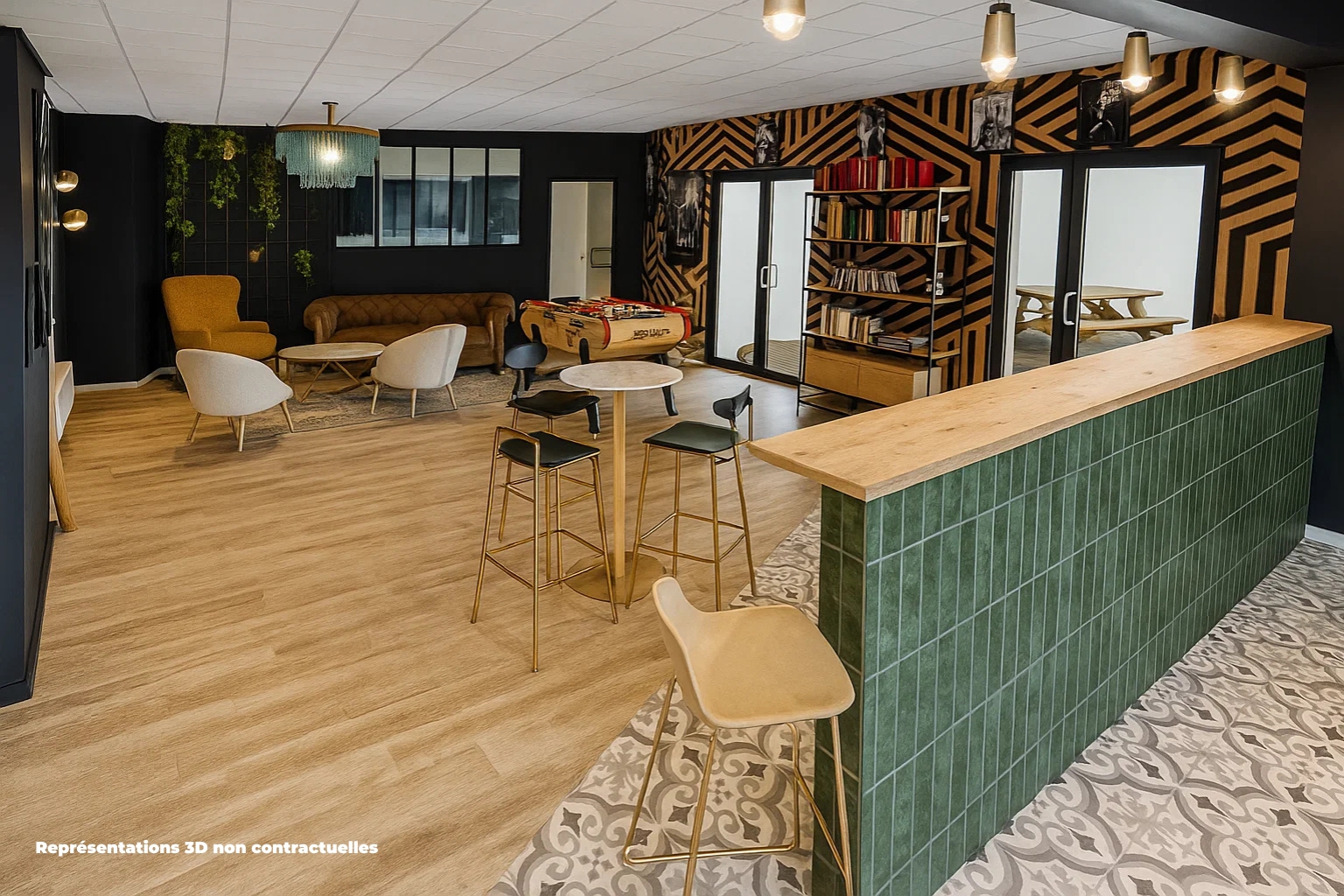 résidence étudiante saint-étienne - salle commune