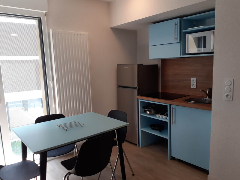Résidence étudiante Lemon à Brest - chambre en colocation - salon et cuisine