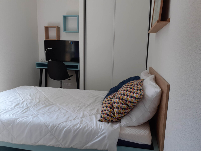 Résidence étudiante Lemon à Brest - chambre en colocation - lit