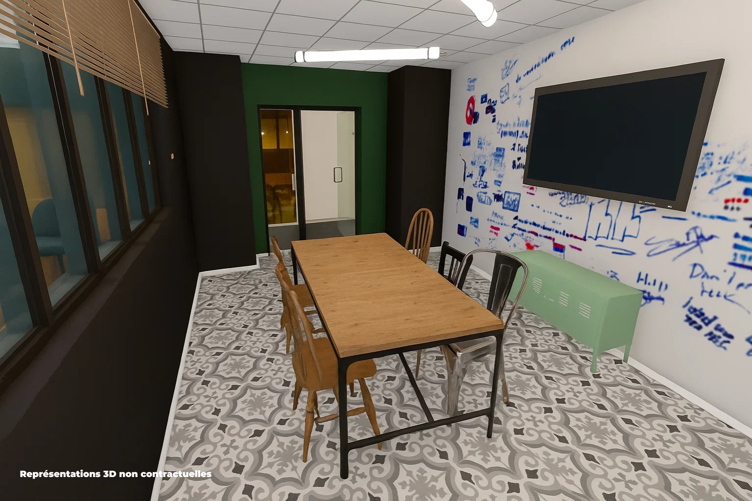 résidence étudiante saint-étienne - salle de travail, coworking