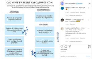 compte instragram pour les étudiants 