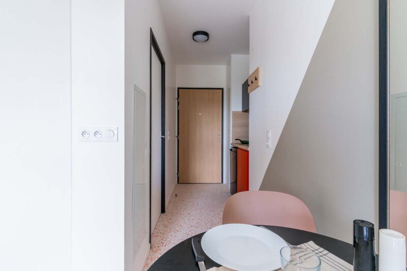 résidence étudiante UXCO Student Fleep Dijon Studio entrée