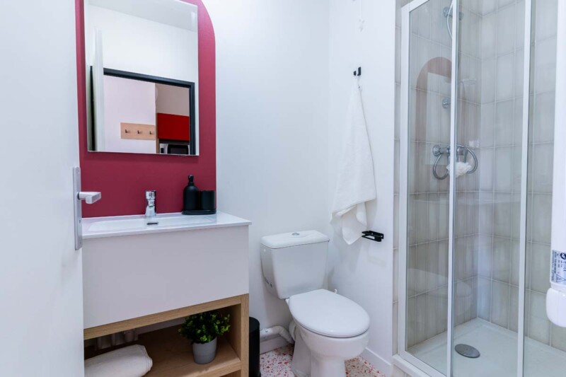 résidence étudiante UXCO Student Fleep Dijon Studio salle de bain