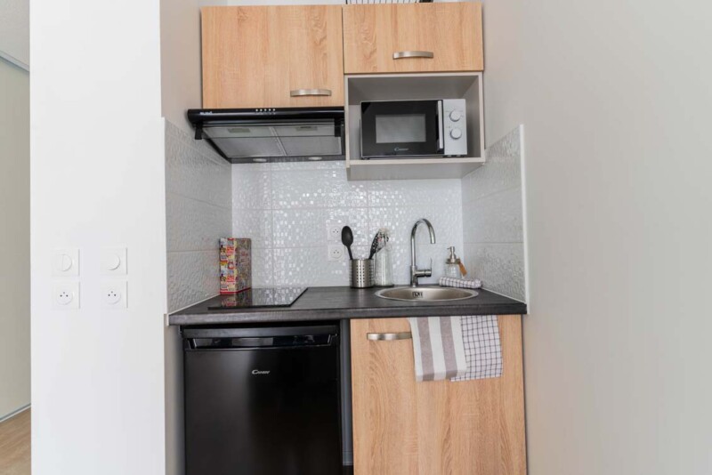 résidence étudiante UXCO Le Spot La Rochelle Studio cuisine