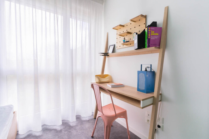 Residence étudiante UXCO Pixel Nantes - studio bureau