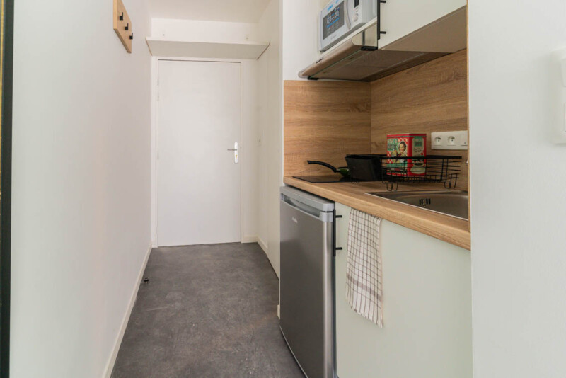 Residence étudiante UXCO Pixel Nantes - studio cuisine