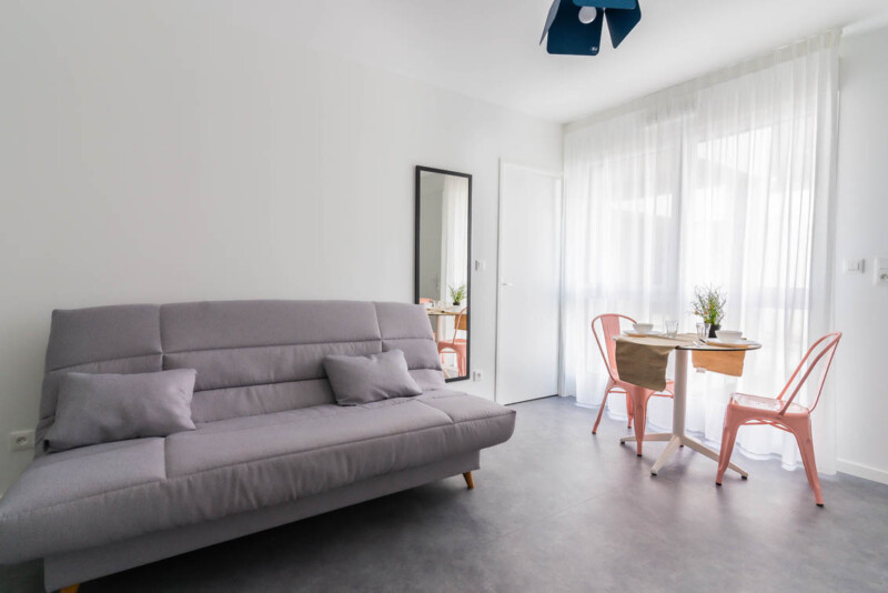 Residence étudiante UXCO Pixel Nantes - T2 salon