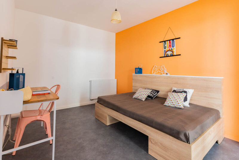 Residence étudiante UXCO Pixel Nantes - T2 chambre