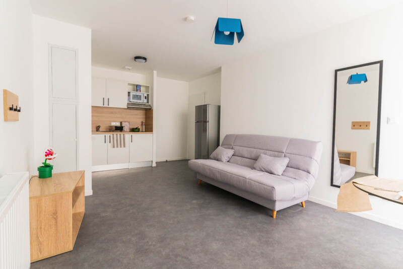 Residence étudiante UXCO Pixel Nantes - T2 salon