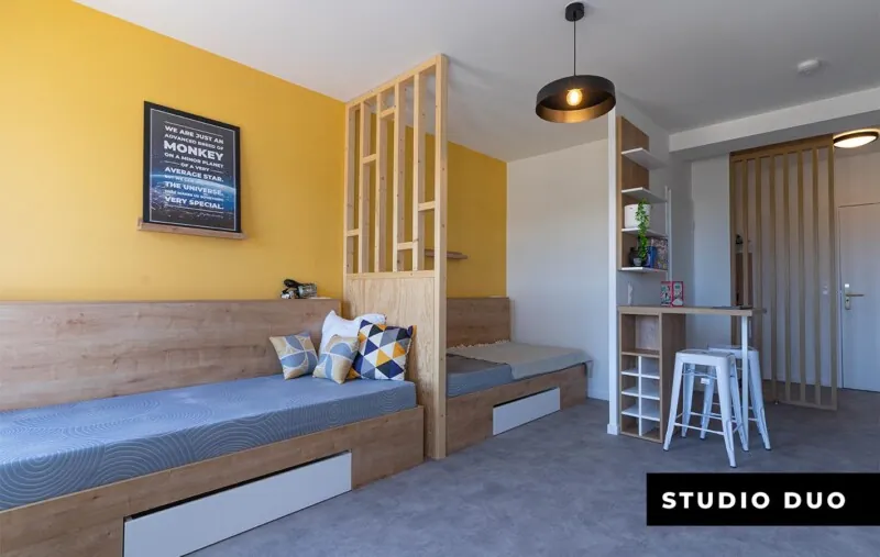 Résidence étudiante UXCO Student Hacker Palaiseau - Studio Duo