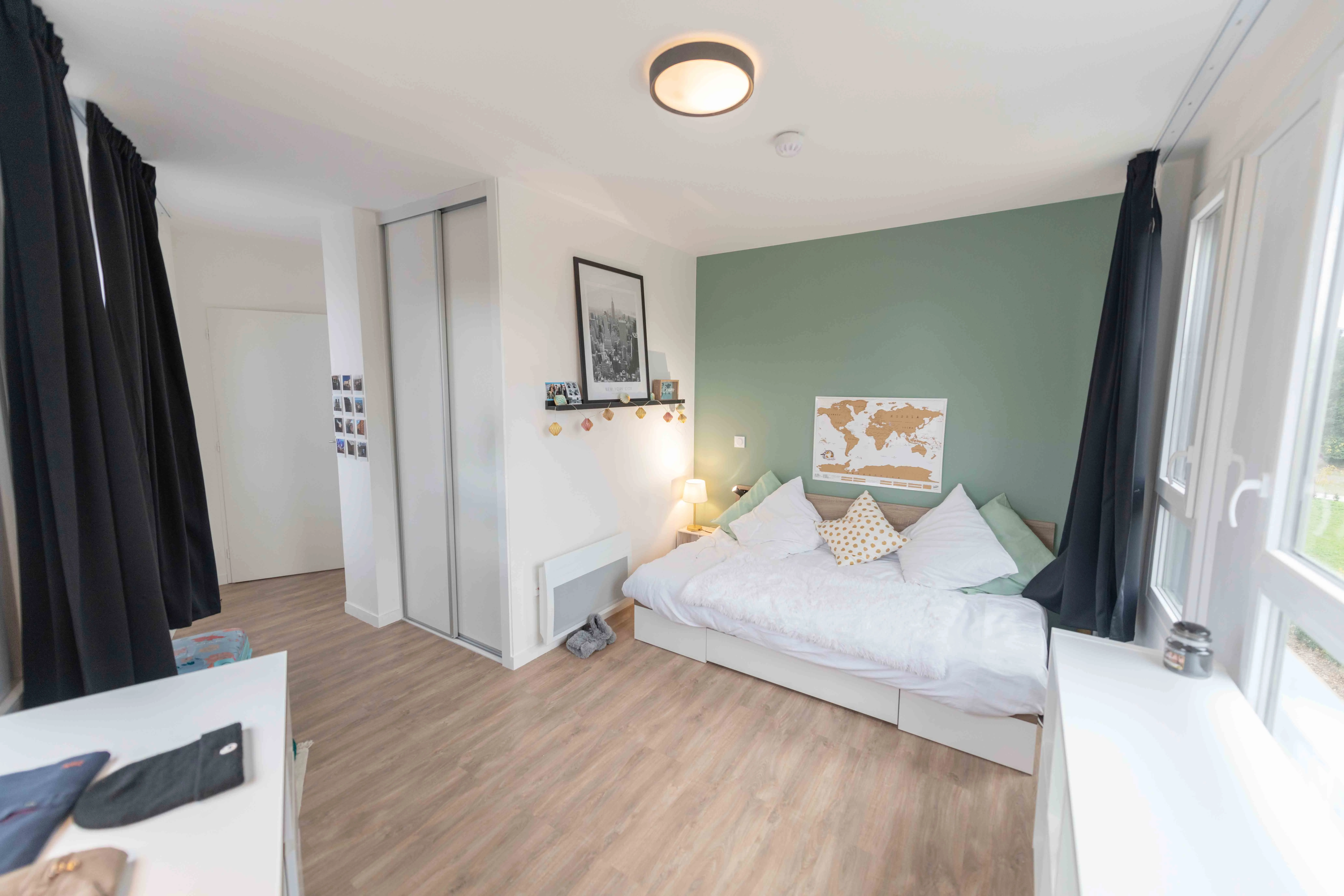 Résidence étudiante à Lyon - Chambre en colocation