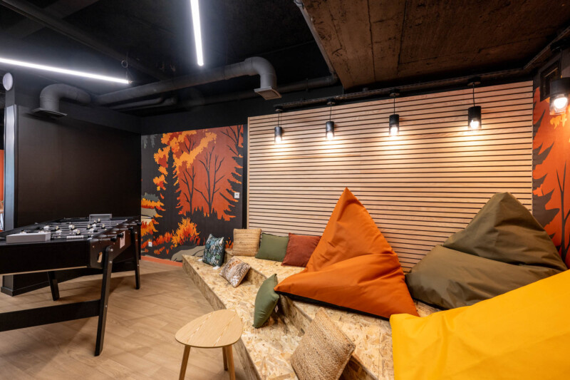 Résidence étudiante UXCO Student Redwood - Vichy salle commune coin chill babyfoot