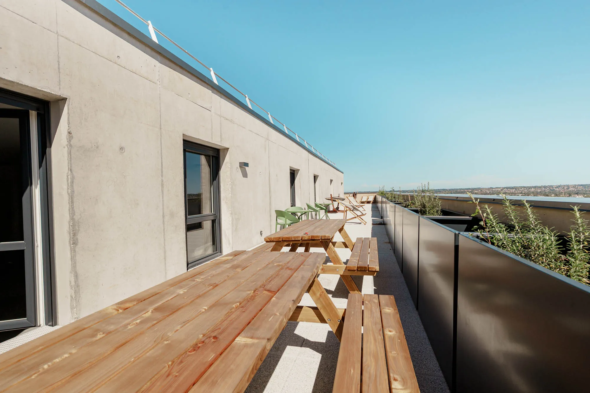 résidence étudiante terrasse