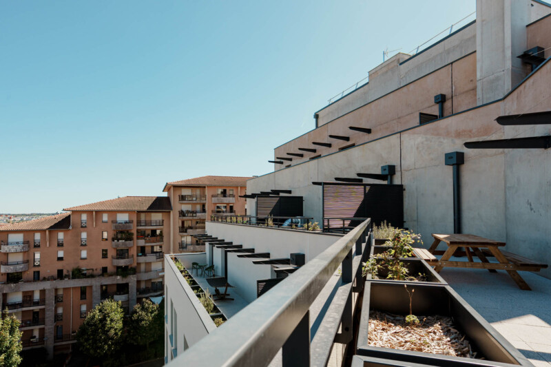 résidence étudiante terrasse colocation
