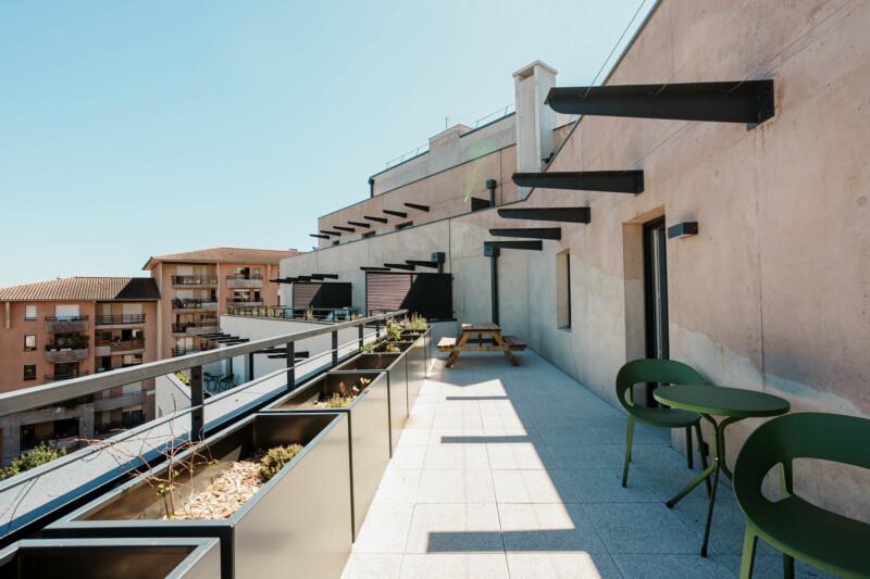 résidence étudiante terrasse colocation