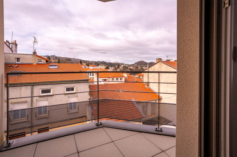 terrasse de colocation dans résidence étudiante à Saint-Etienne
