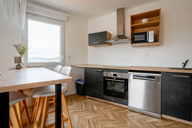 cuisine colocation dans résidence étudiante à Saint-Etienne