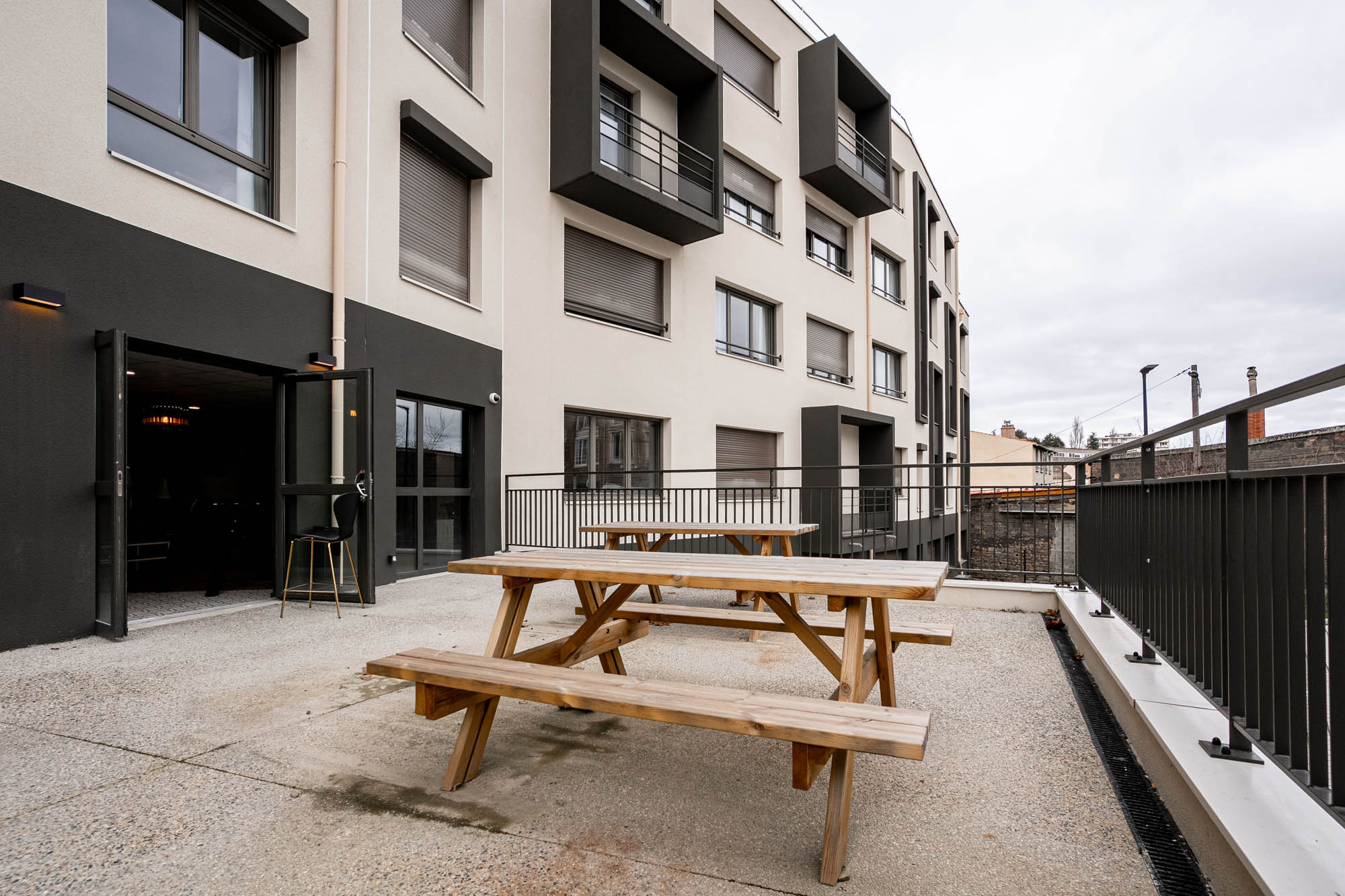 terrasse de résidence étudiante à Saint-Etienne - UXCO Student