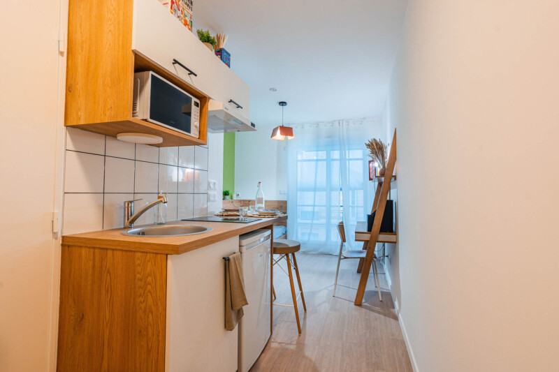 studio dans résidence étudiante à saint-ouen