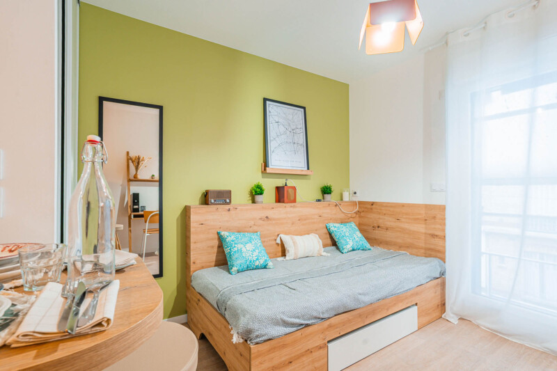 studio dans résidence étudiante à saint-ouen